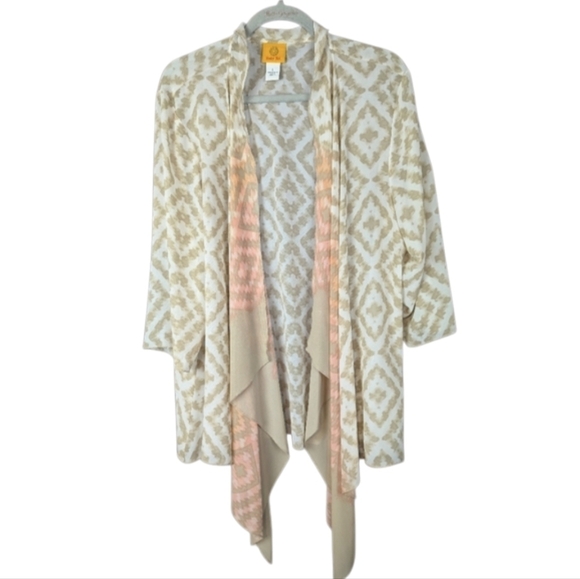 Ruby Rd. Kimono large, sheer with narrow collar - Picture 1 of 9